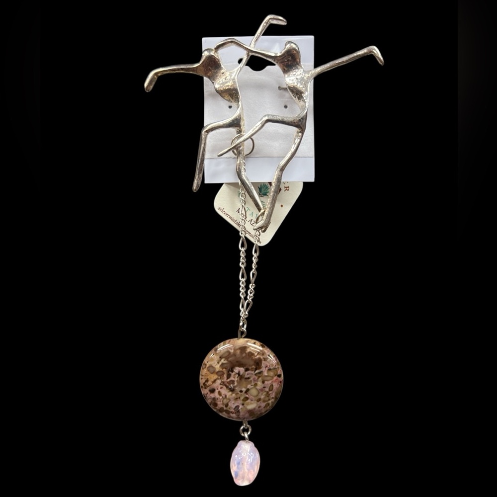 Hand crafted mixed media brooch